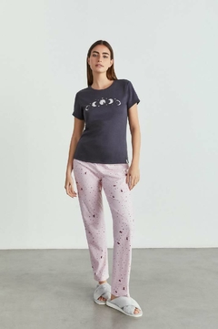 Pijama m/c interlock y pantalón-Woman By Promesse (WO15184I23)