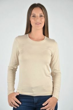 Camiseta m/l modal-Etiqueta (03344C)