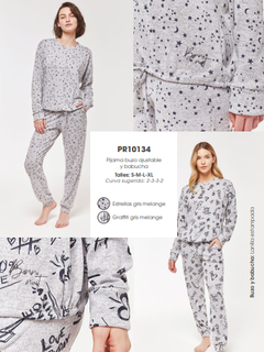 Pijama buzo ajustable y babucha-Nuit-Promesse (PR10134)