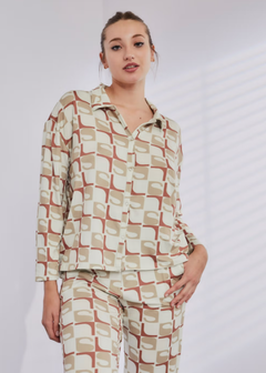 Pijama camisa y pantalón-Avila-Sweet Lady (2650-23) - comprar online
