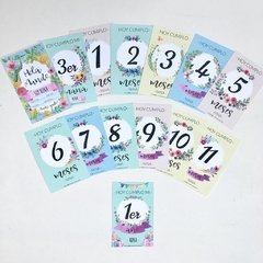 TARJETAS DE MOMENTOS · PERSONALIZADAS · Flores Acuarela - comprar online