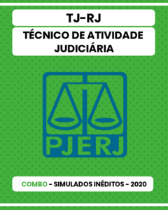 Combo Maratona - TJ-RJ - 09 Simulados Inéditos (Pacote 01, 02 e 03) - Técnico de Atividade Judiciária