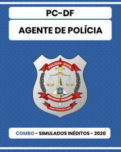 Combo Maratona - PC-DF - 06 Simulados Inéditos (Pacote 01 e 02) - Agente de Polícia