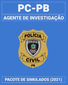 03 Simulados Inéditos - PC-PB - Agente de Investigação + 01 Simulado Gratuito - comprar online