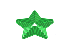 Cortante galletita estrella navidad x 07u de 3a12cms C1417 - comprar online