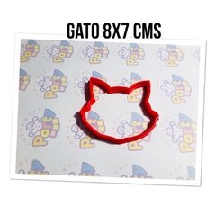 cortante galletia gato head siluette 8x7 cms C1138 - comprar online