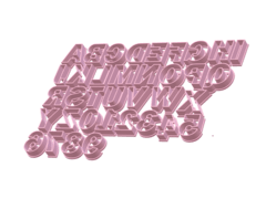 cortante galletitas letras abc + numeros 02 cm franklin C1205 en internet