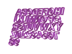 cortante galletitas letras abc + numeros 03 cm franklin C1206 en internet