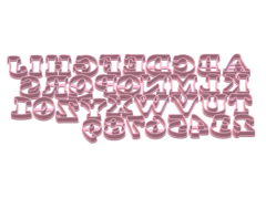 cortante galletitas letras abc + numeros 02 cm cooper C1203 - comprar online