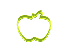 cortante galletita manzana fruta 8 x 8 cms C1421 - comprar online