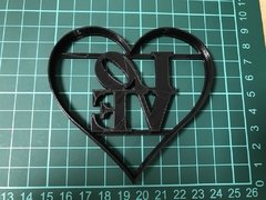 cortante corazon love art 09 cms C801 san valentin - comprar online