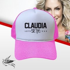 BONÉ CLAUDIA LEITE ROSA TRUCKER - loja online