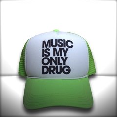 BONÉ MUSIC IS MY ONLY DRUG GREEN - loja online
