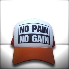 BONÉ NO PAIN NO GAIN ORANGE - loja online