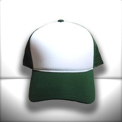 BONÉ VERDE E BRANCO TRUCKER - loja online