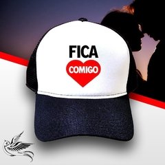 BONÉ FICA COMIGO CORACÃO - loja online