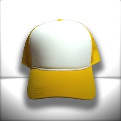 Imagem do BONÉ BRANCO E AMARELO TRUCKER