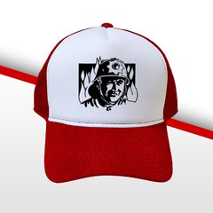 BONÉ BOMBEIRO FIRE MAN RED SNAPBACK