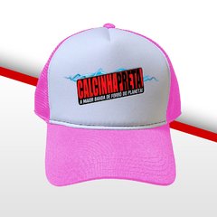 BONÉ CALCINHA PRETA ROSA TRUCKER