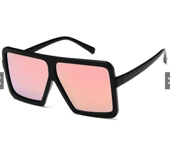 Óculos De Sol Feminino De Armação Quadrada Black Pink