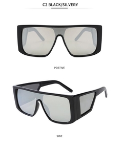 Óculos De Sol Masculino Metal Oversized Lentes Polar - comprar online