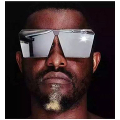 Óculos De Sol Masculino Grande Metal Estilo Importado - comprar online