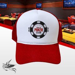 BONÉ POKER CLUB VERMELHO SNAPBACK TRUCKER