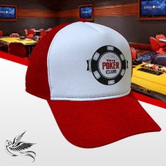 BONÉ POKER CLUB VERMELHO SNAPBACK TRUCKER - comprar online