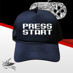 BONÉ PRESS START BLACK SNAPBACK TRUCKER