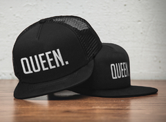 KIT 2 BONÉS QUEEN E KING TRUCKER BLACK - comprar online