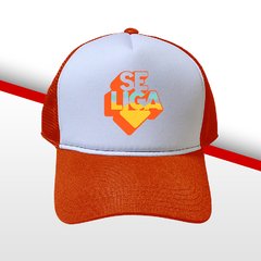 BONÉ SE LIGA ORANGE TRUCKER INSTA