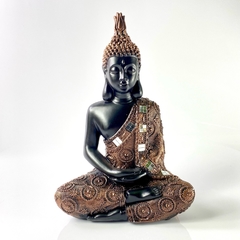 Buda de la Meditacion Bronce Mediano Yeso
