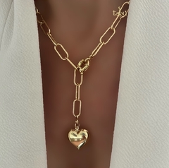 CADENA CORBATIN HEART GOLD - comprar online