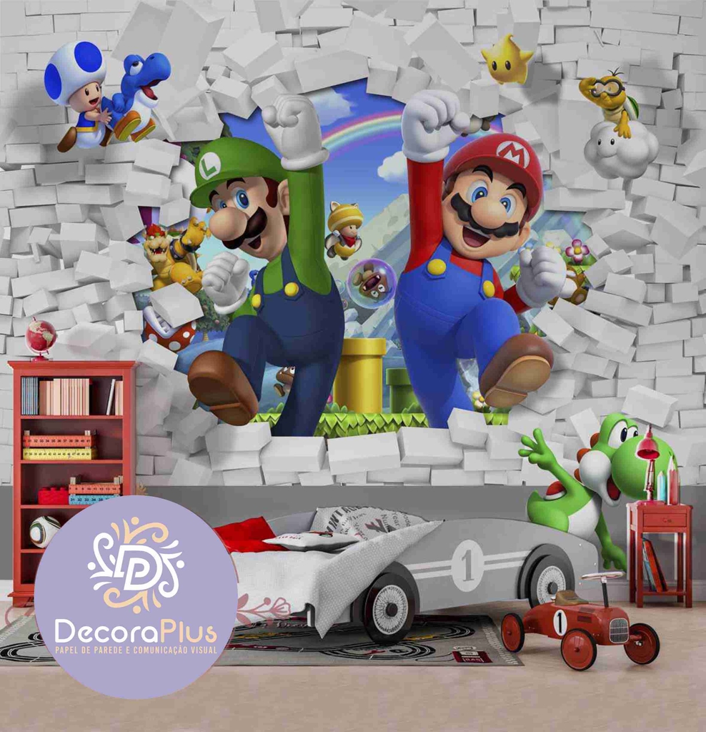 Adesivo Super Mario y Luigi