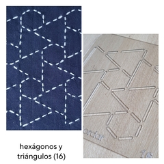 Plantillas para SASHIKO diseños tradicionales. INCLUYE INSTRUCTIVO/24 diferentes para elegir! - tienda online