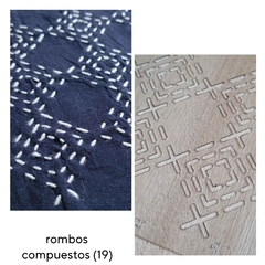 Plantillas para SASHIKO diseños tradicionales. INCLUYE INSTRUCTIVO/24 diferentes para elegir! - comprar online