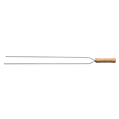 Espeto Duplo Para Churrasco Inox 95 cm