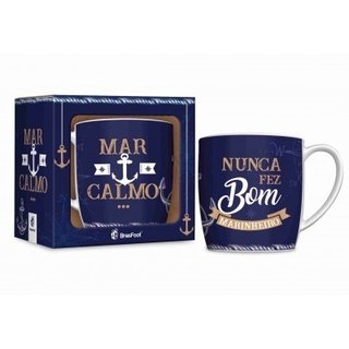 Caneca Porcelana Urban - Mar Calmo