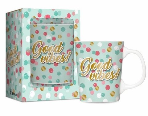 Caneca Porcelana Premium - Good Vibes