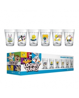 Conjunto C/6 Copos Americanos Looney Tunes 190ml