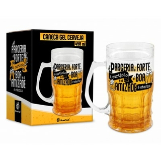 Caneca Gel Cerveja 450ml A Parceria É Forte