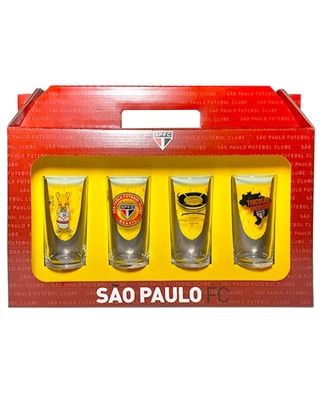 Kit 4 Copos Cylinder São Paulo 300 ml - comprar online
