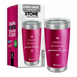 Copo Térmico Stone - Comece Recomece