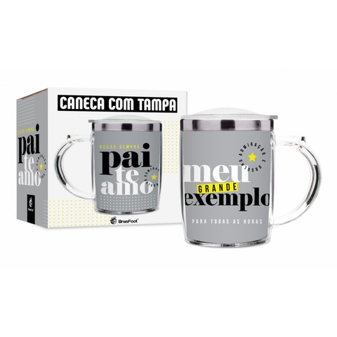 Caneca Plástica Inox - Pai Te Amo