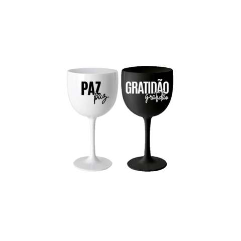 Taça Gin C/ 2 un - Paz e Gratidão