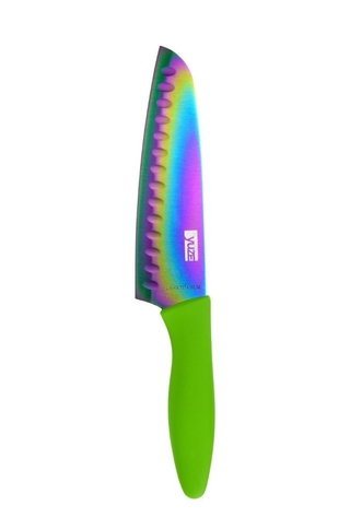 Faca Titanium Color Santoku 7"