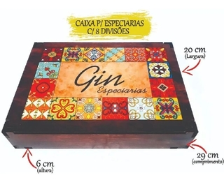 Caixa Adesivada Para Especiarias Gin na internet