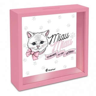 Quadro Cofre - Gatinha Miau