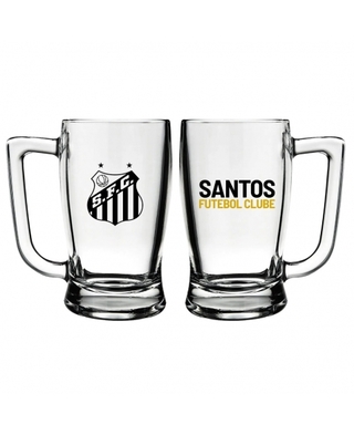 Caneca Vidro Bristol Santos 340 ml