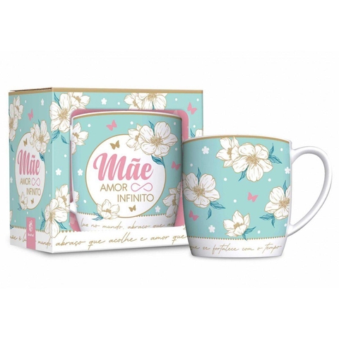 Caneca Porcelana Urban - Mãe Amor Infinito